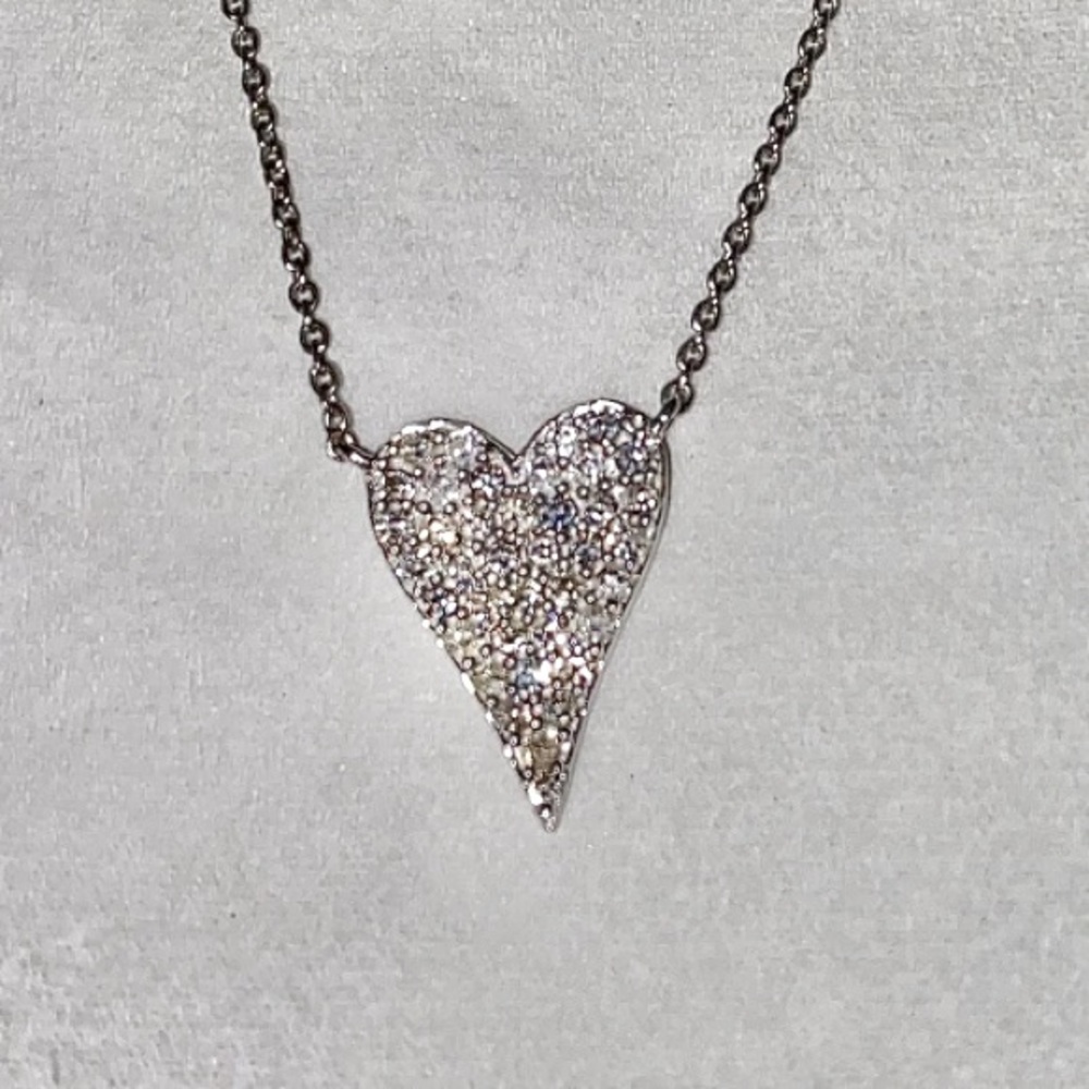 14k Diamond Heart Necklace